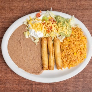 Chicken Flautas Plate
