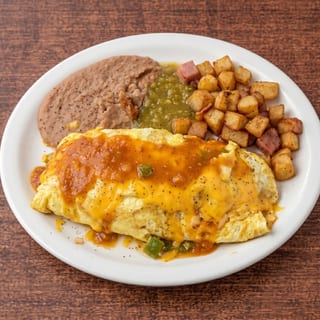 Tex-Mex Style Omelette Plate